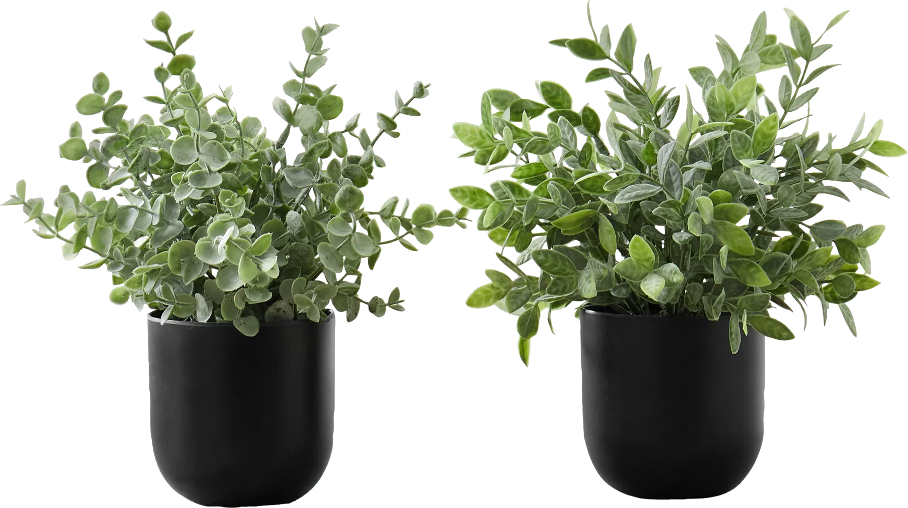 Paleotropic Green Artificial Eucalyptus Plant, Set of 2