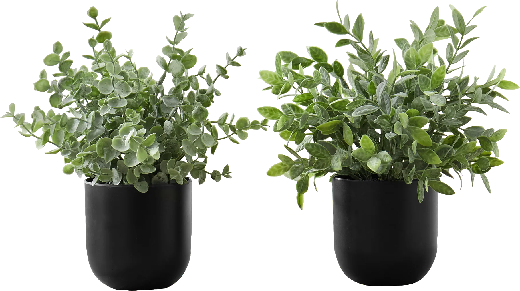 Paleotropic Green Artificial Eucalyptus Plant, Set of 2 - Image 1