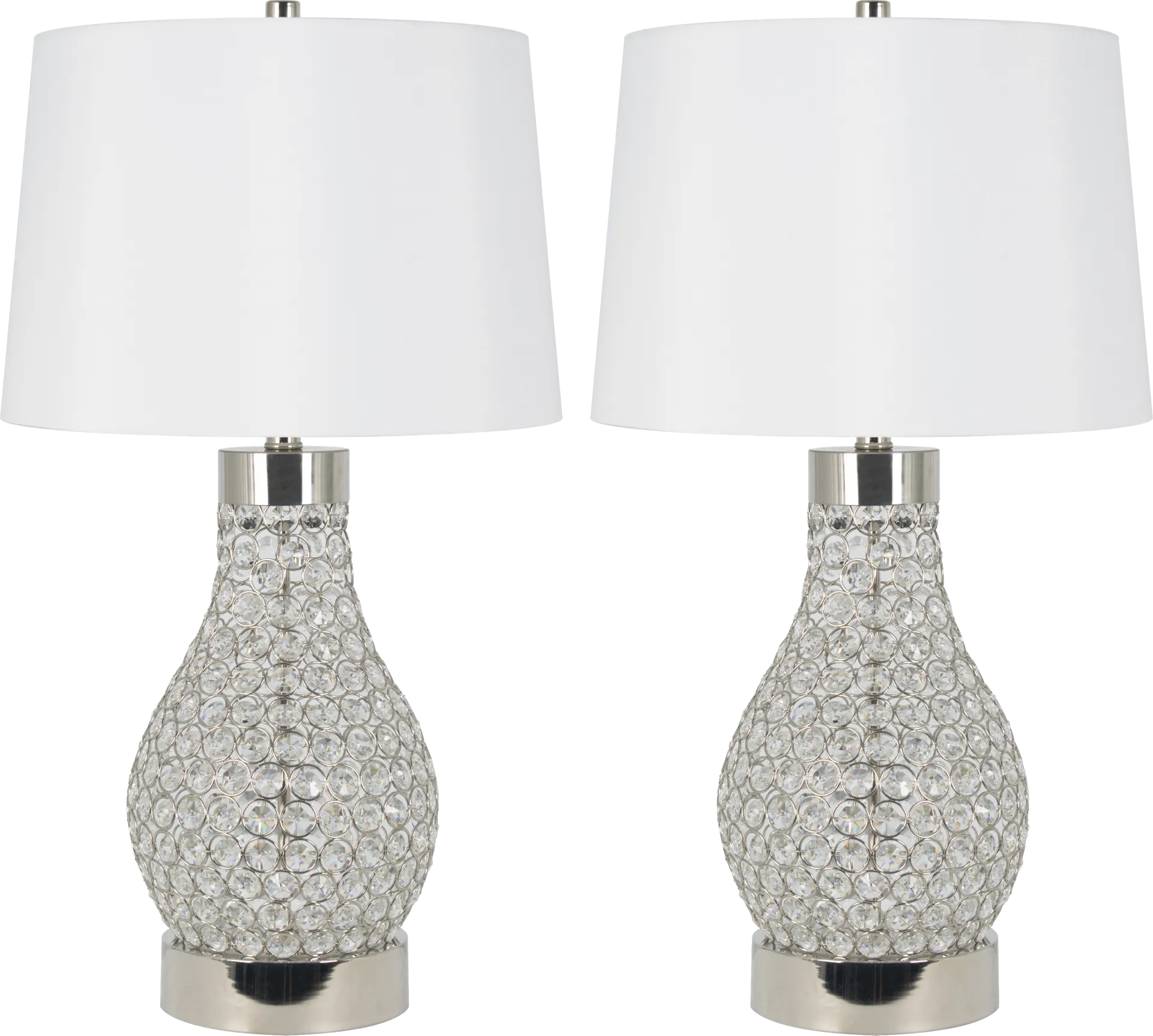 Mohr Home Clear Table Lamps, Set of 2 - Image 1