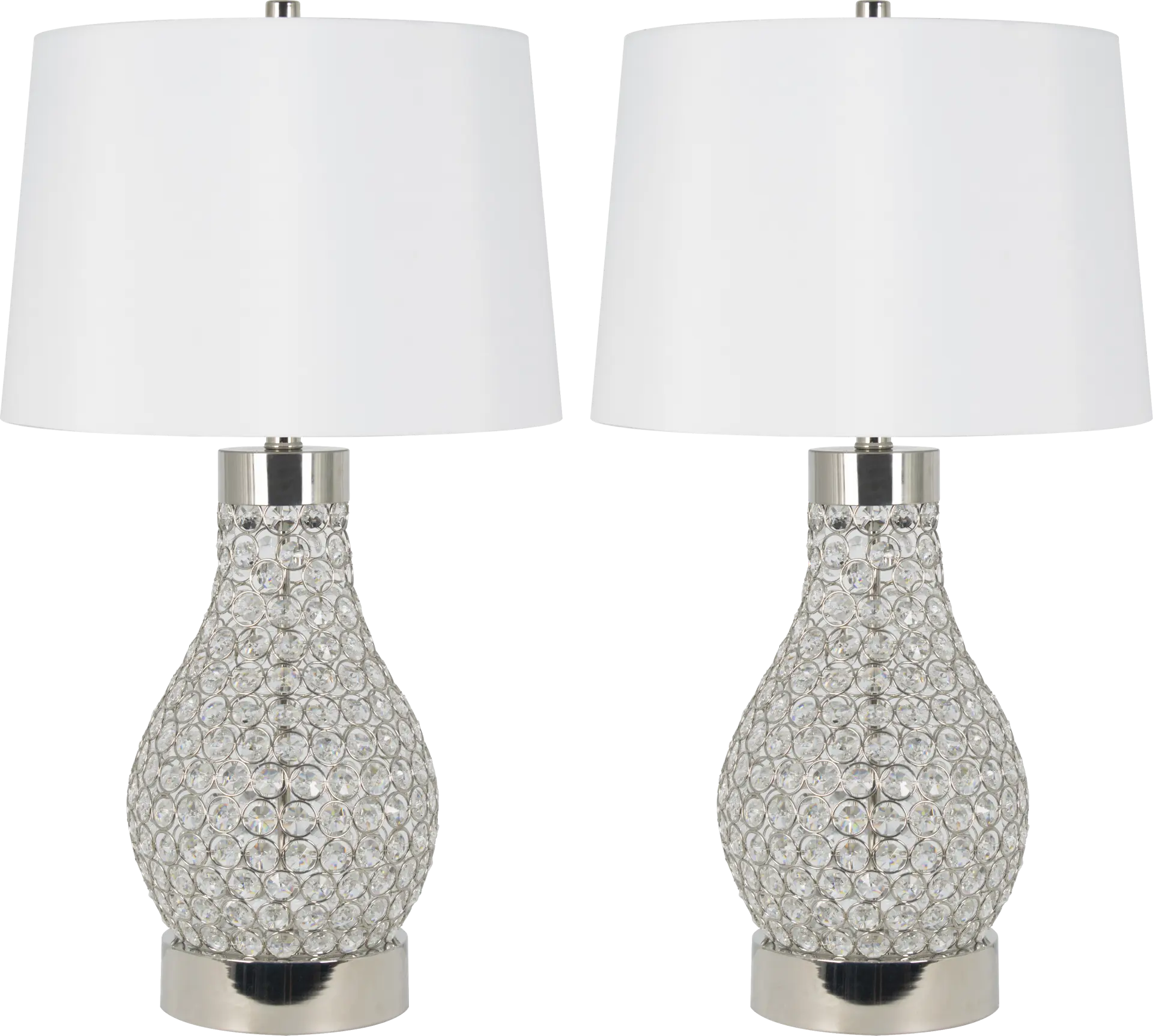 Mohr Home Clear Table Lamps, Set of 2