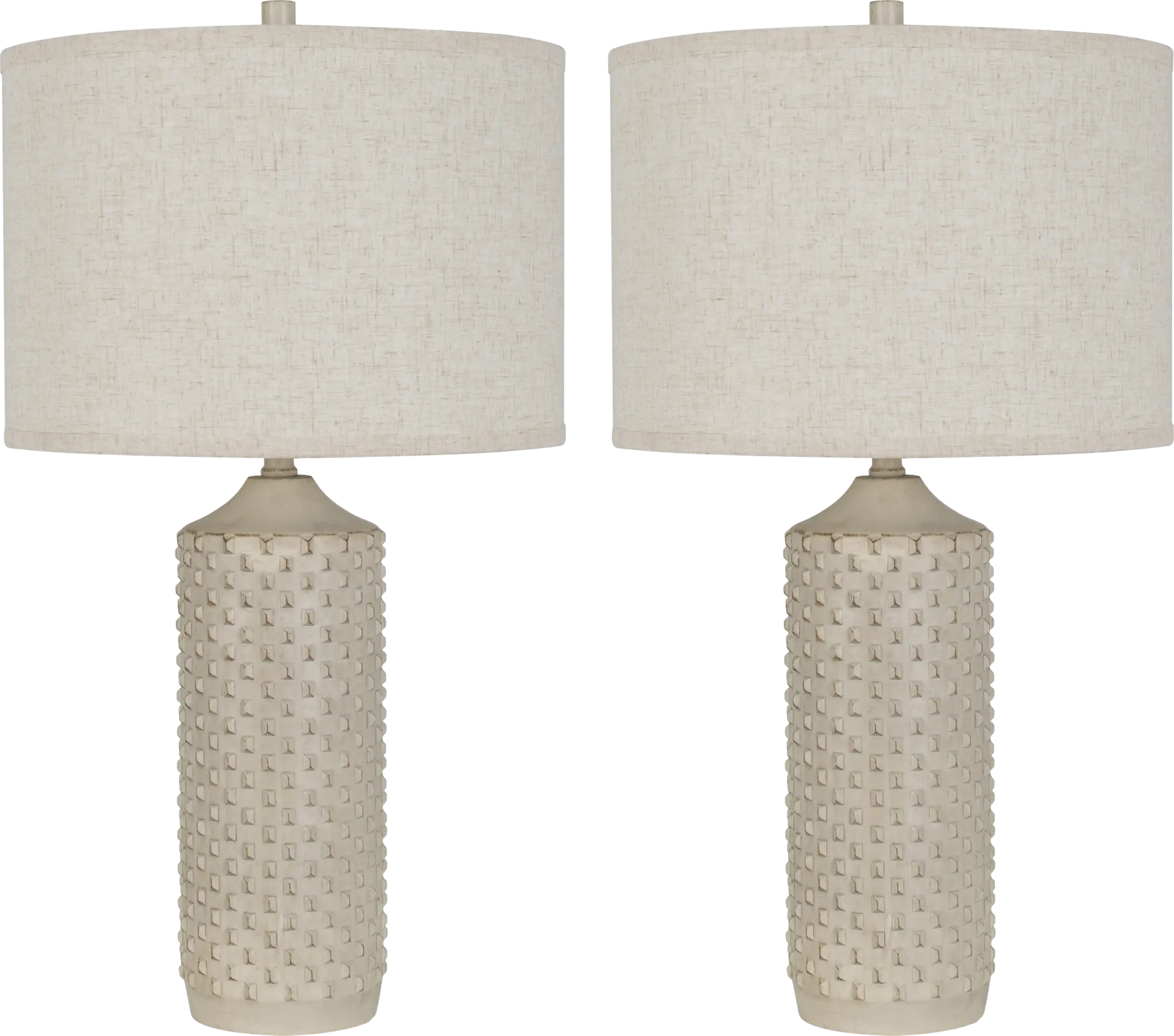 Bimini Sea Cream Lamp, Set of 2