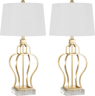 Argyle Boulevard Gold Table Lamps, Set of 2