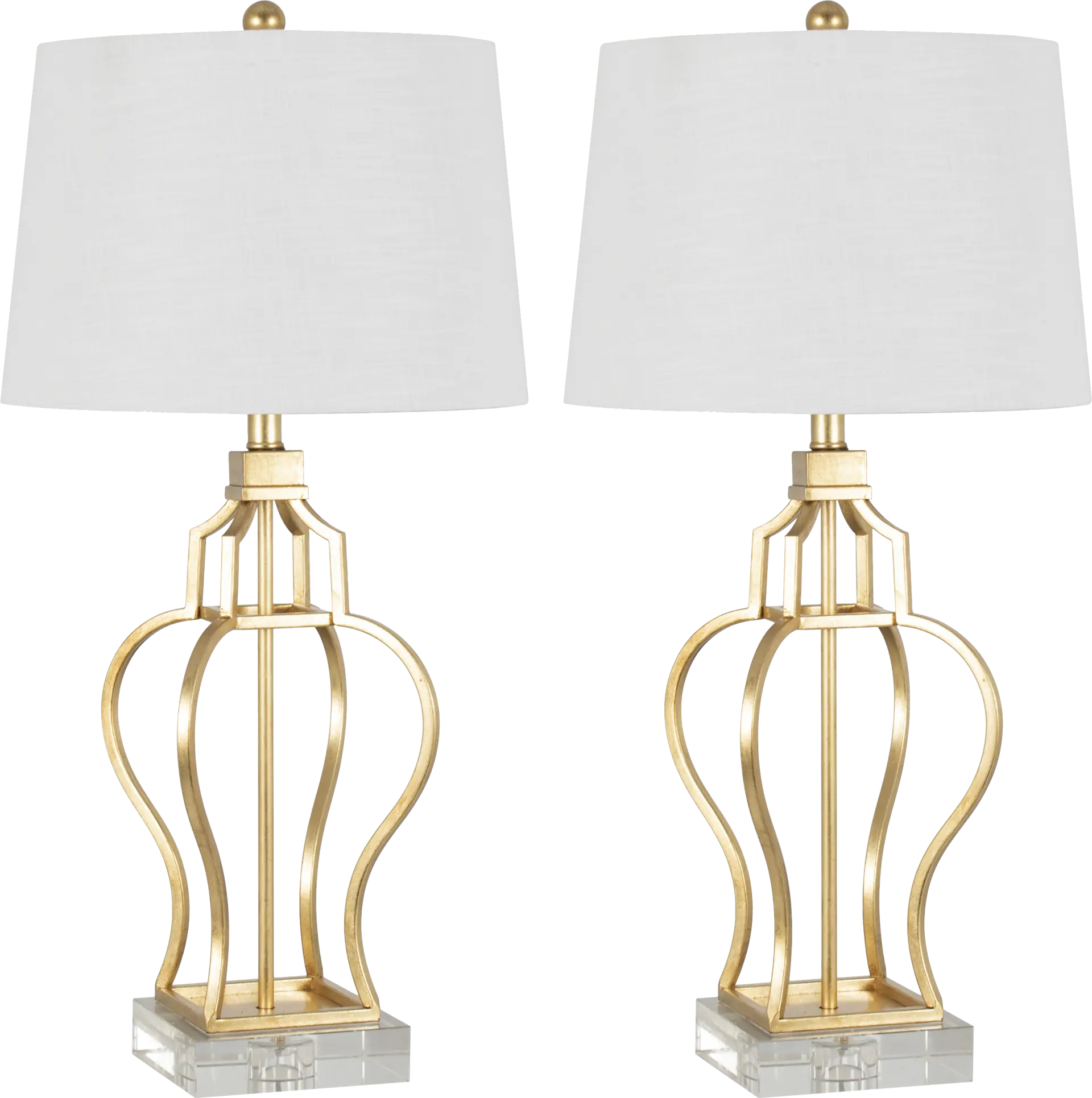 Argyle Boulevard Gold Table Lamps, Set of 2