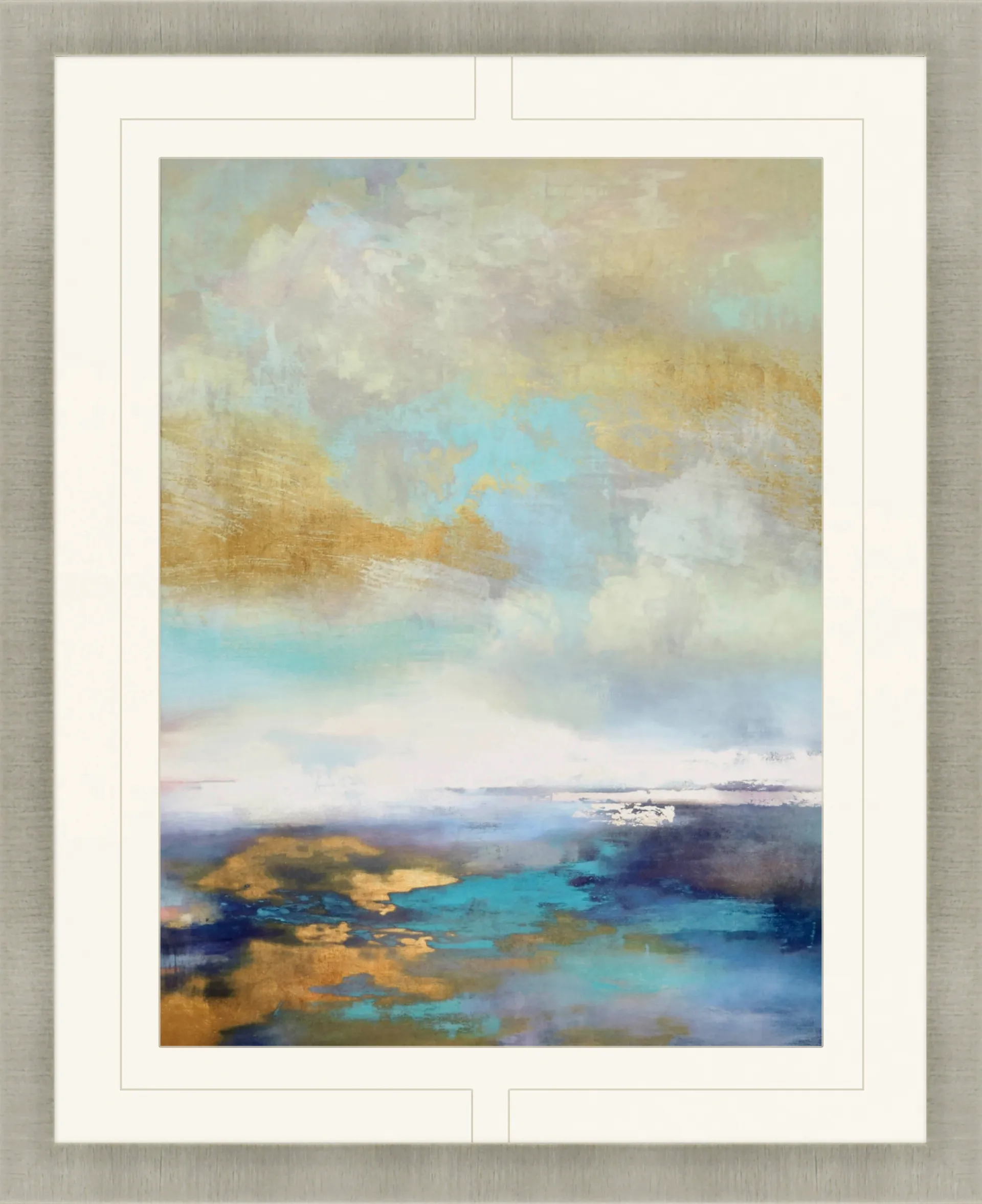 Above the Surface I Blue Artwork - Image 1