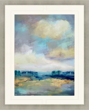 Above the Surface II Blue Artwork