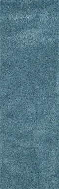 Cleona Turquoise 2' x 7' Runner Rug