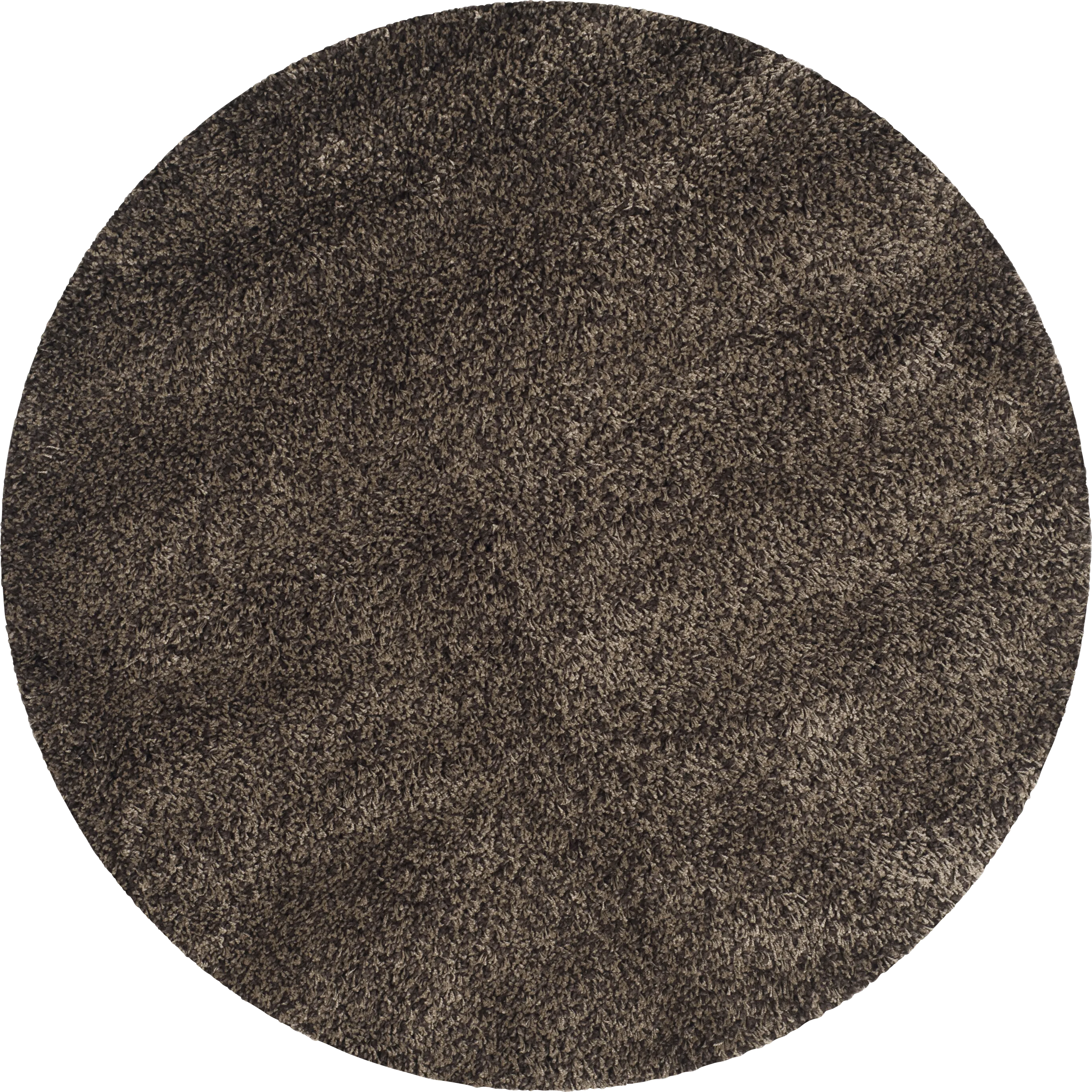 Cleona Dark Brown 4' Round Rug - Thumbnail - Image 1