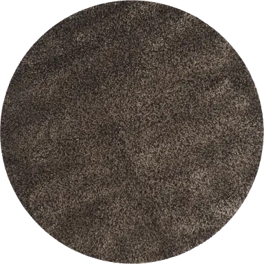 Cleona Dark Brown 4' Round Rug