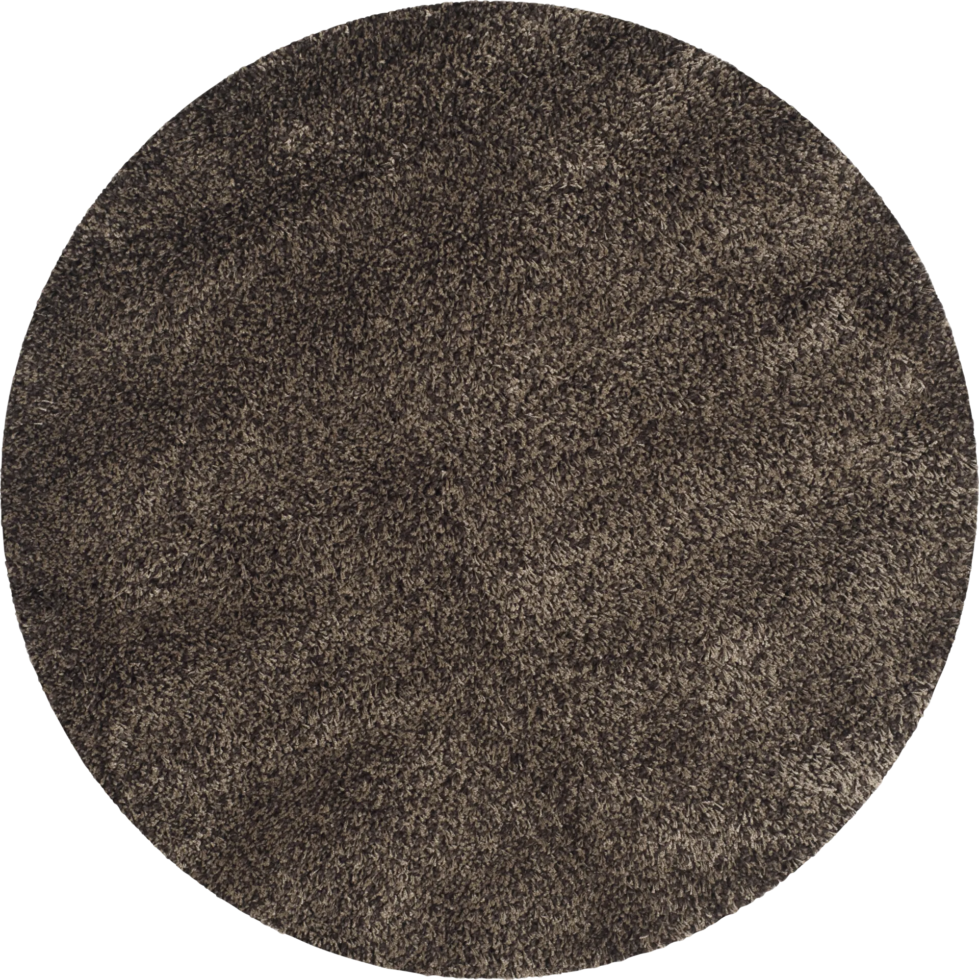 Cleona Dark Brown 4' Round Rug - Image 1