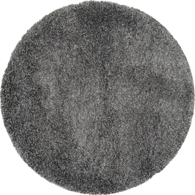 Cleona Dark Gray 4' Round Rug
