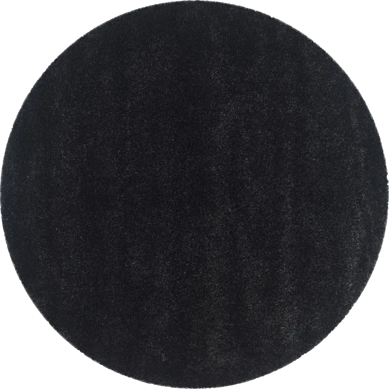 Cleona Black 4' Round Rug