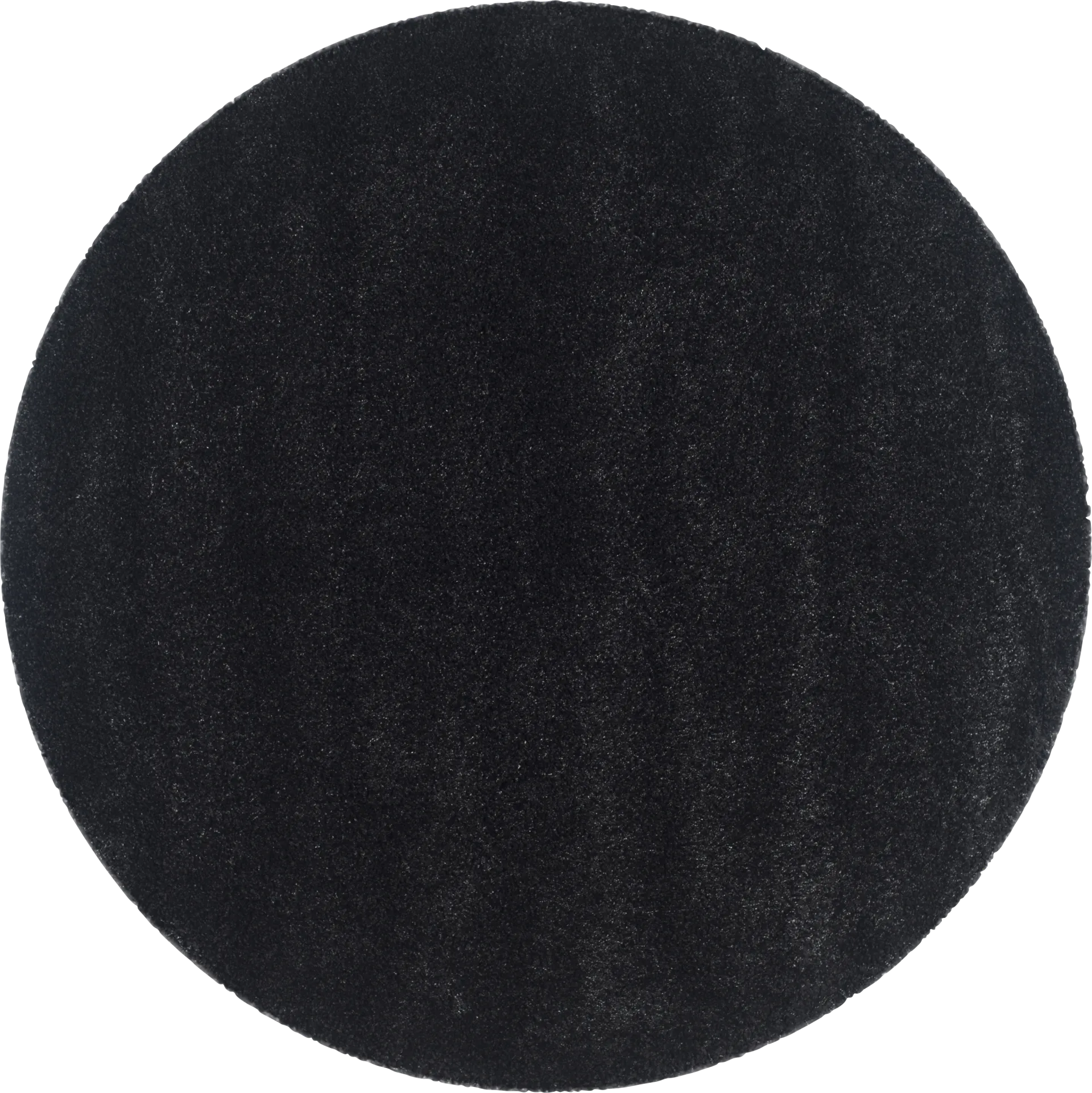 Cleona Black 4' Round Rug - Image 1