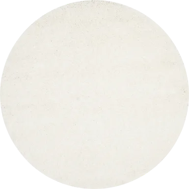 Cleona White 4' Round Rug