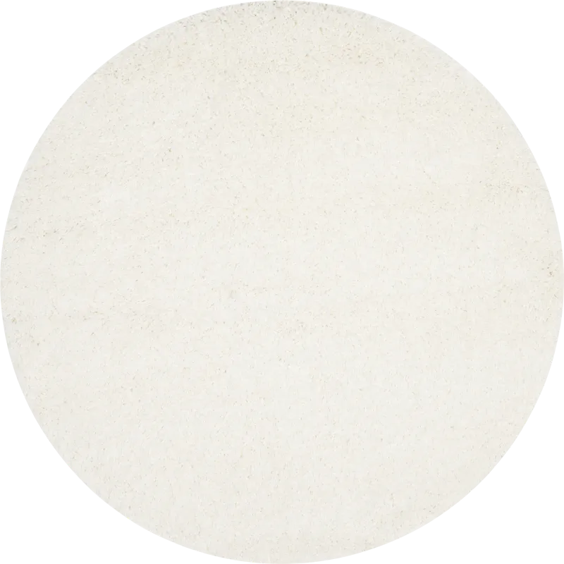 Cleona White 4' Round Rug