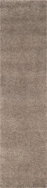 Cleona Taupe 2' x 7' Runner Rug