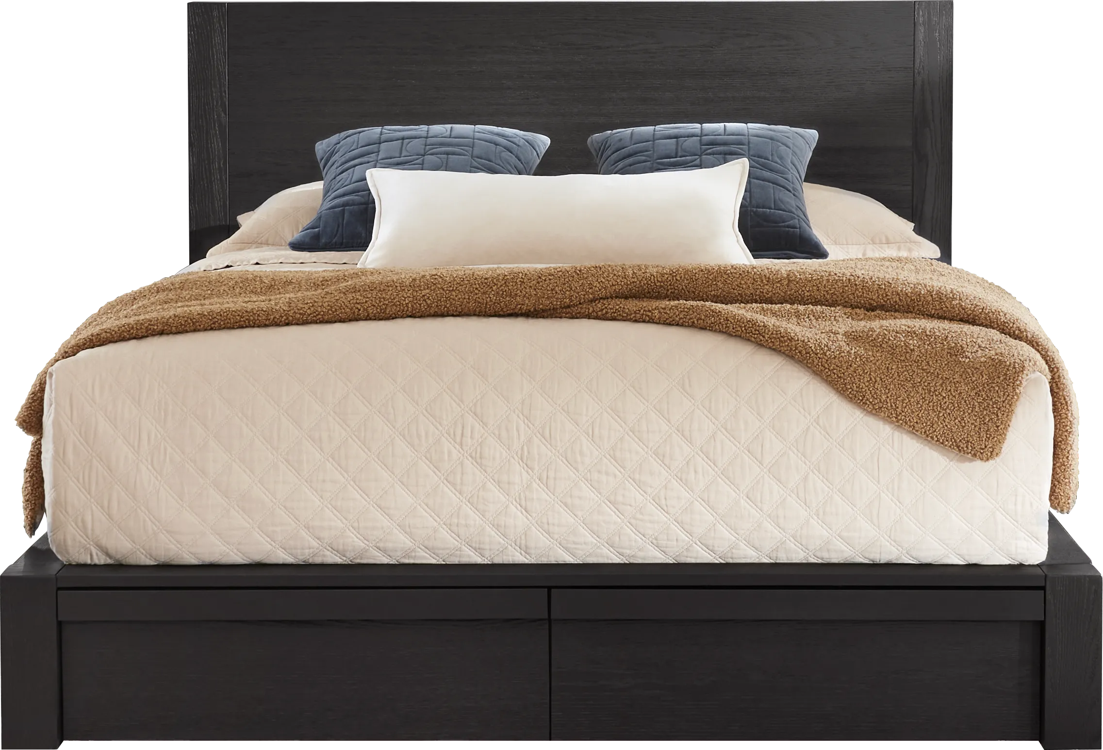 Easton Park Black 3 Pc Queen Storage Bed - Thumbnail - Image 1