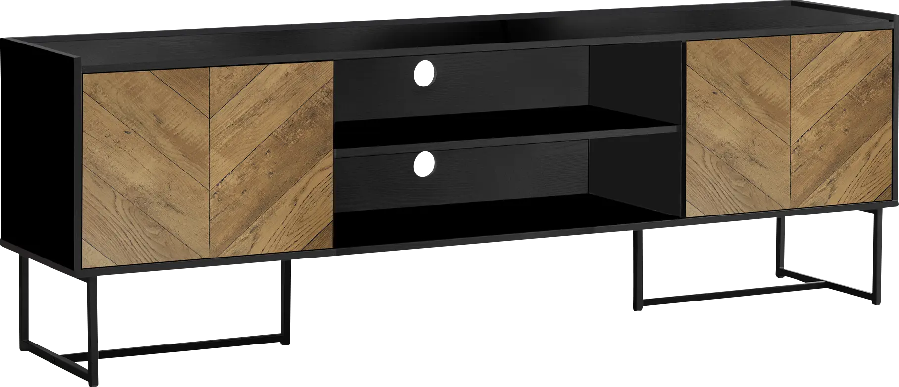 Rothmullan Black 72 in. Console