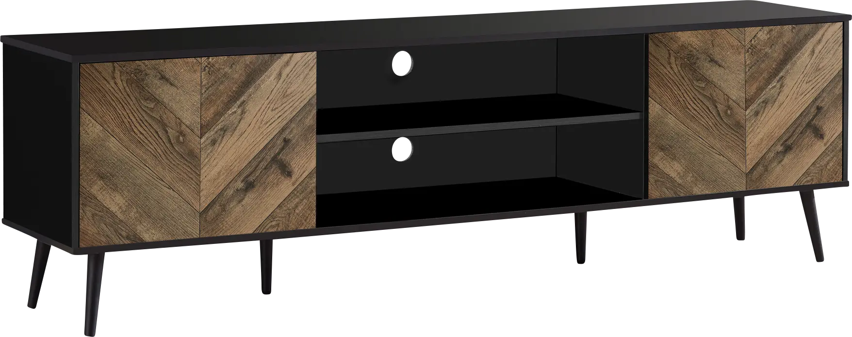 Rougemont Black 72 in. Console