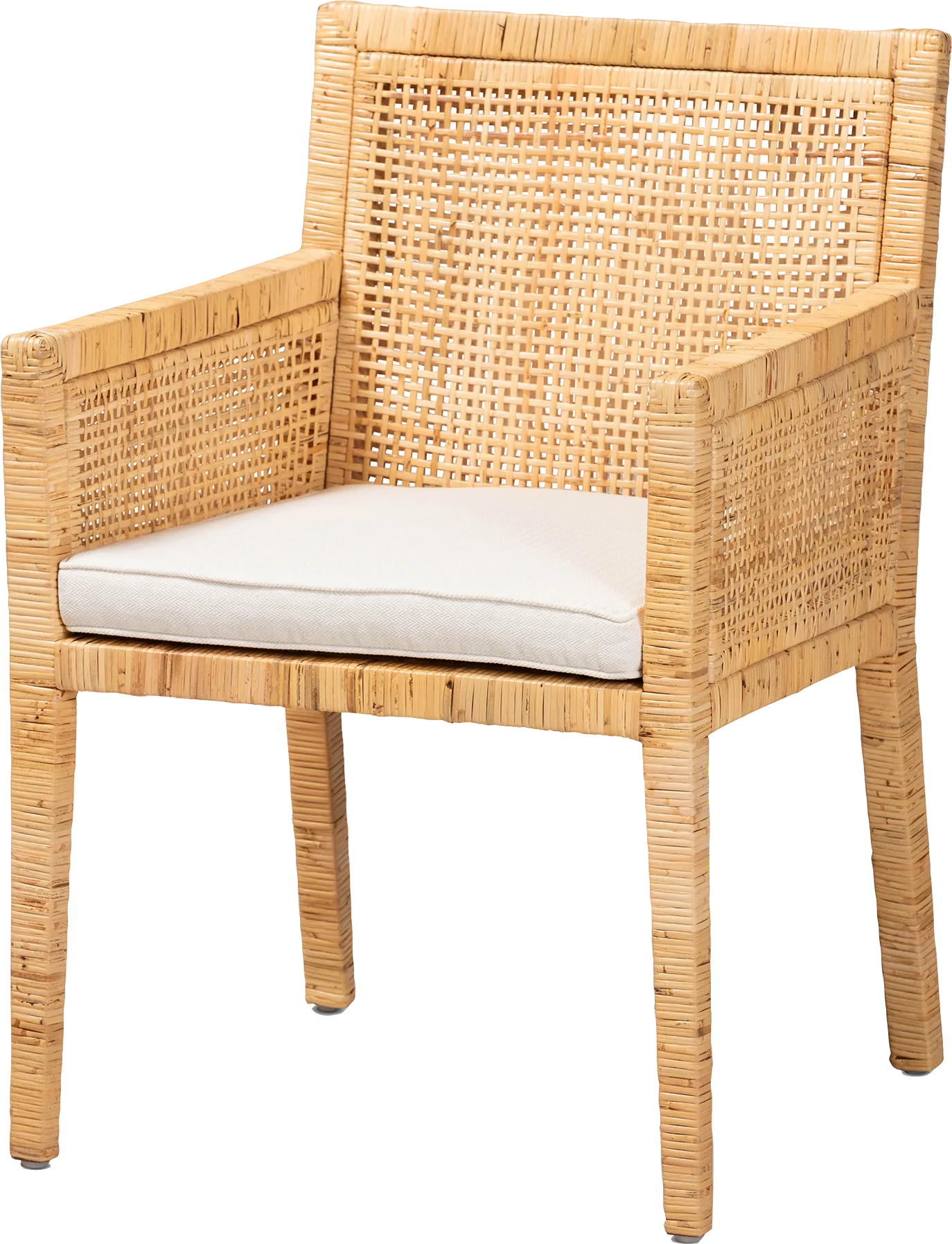 Claver Brown Arm Chair - Thumbnail - Image 1