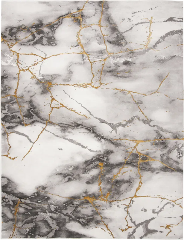 Cracked Marble Gray 8' x 10' Rug