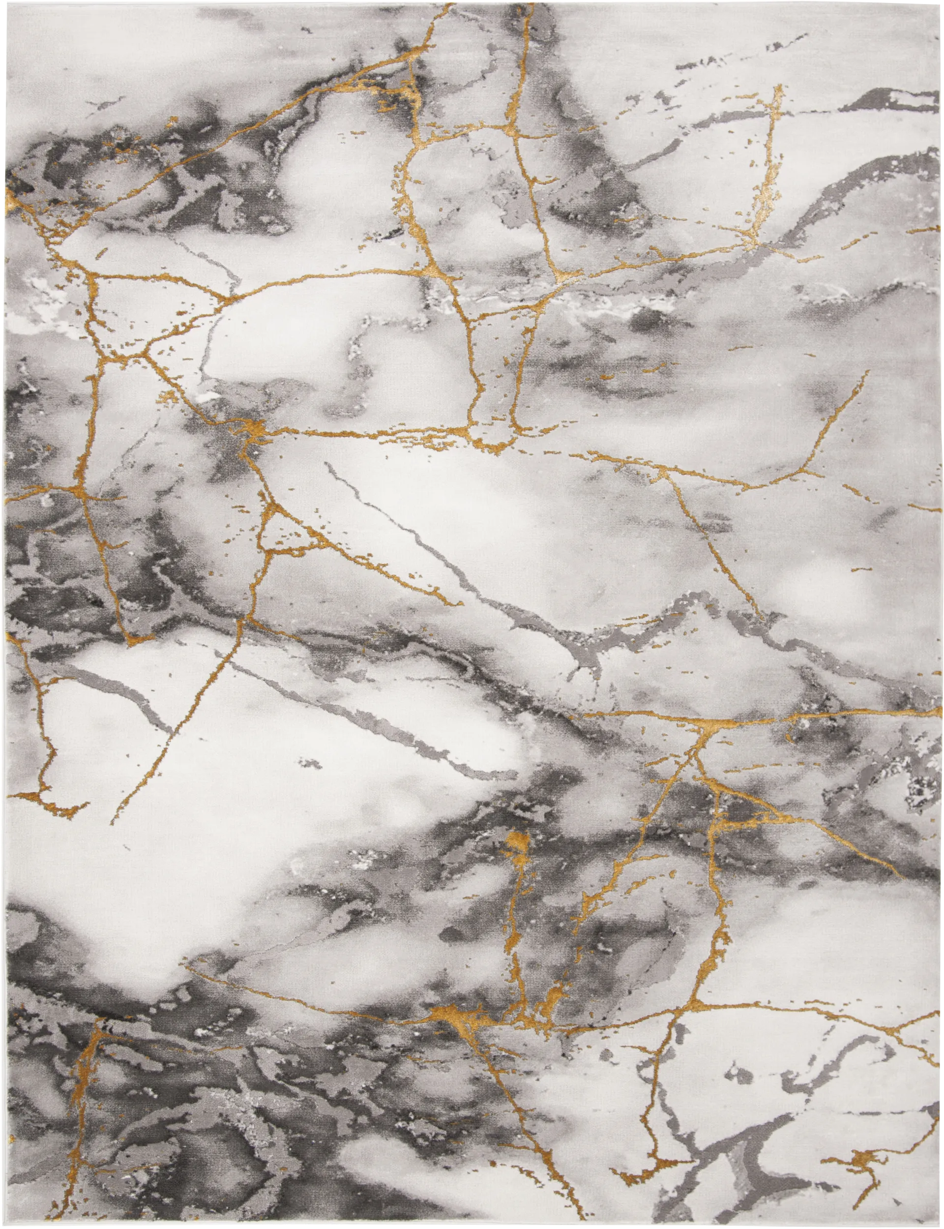 Cracked Marble Gray 8' x 10' Rug - Image 1