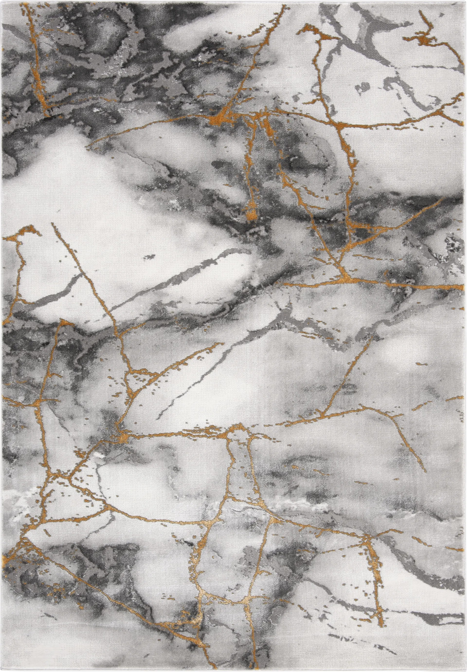 Cracked Marble Gray 4' x 6' Rug - Image 1