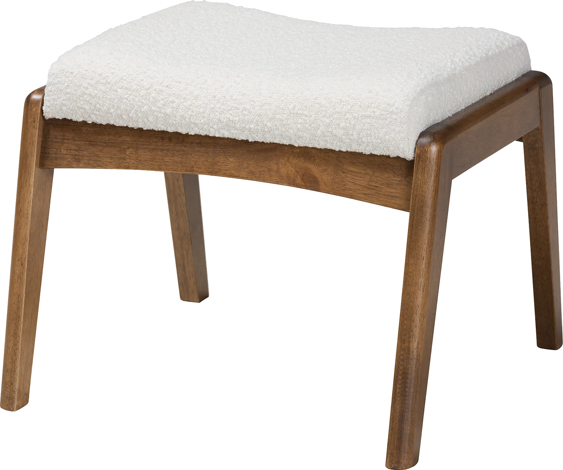Alberan Off-White Ottoman - Image 1