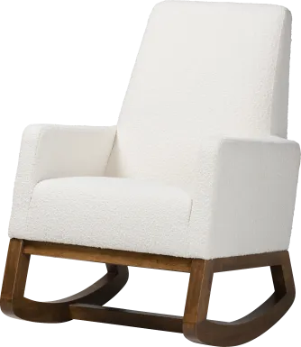 Amebco Off-White Rocking Chair