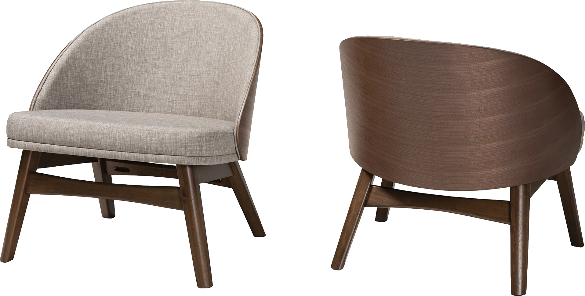 Moraga Gray Accent Chair, Set of 2 - Thumbnail - Image 1