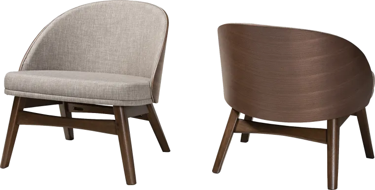 Moraga Gray Accent Chair, Set of 2