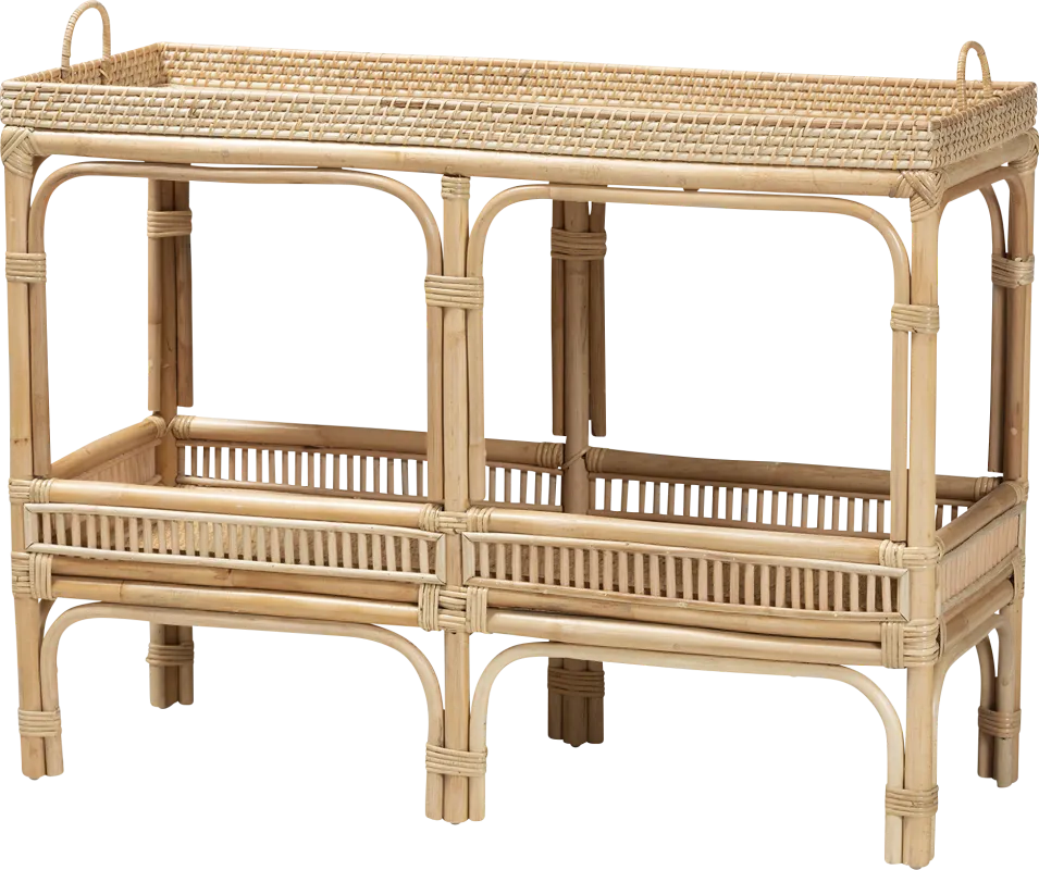 Estoque Brown Sofa Table