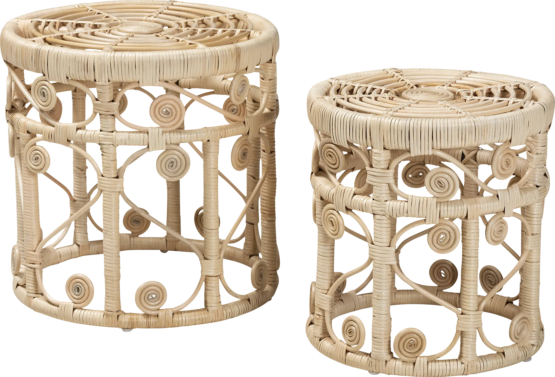 Guidotti Brown Nesting Tables, Set of 2 - Image 1