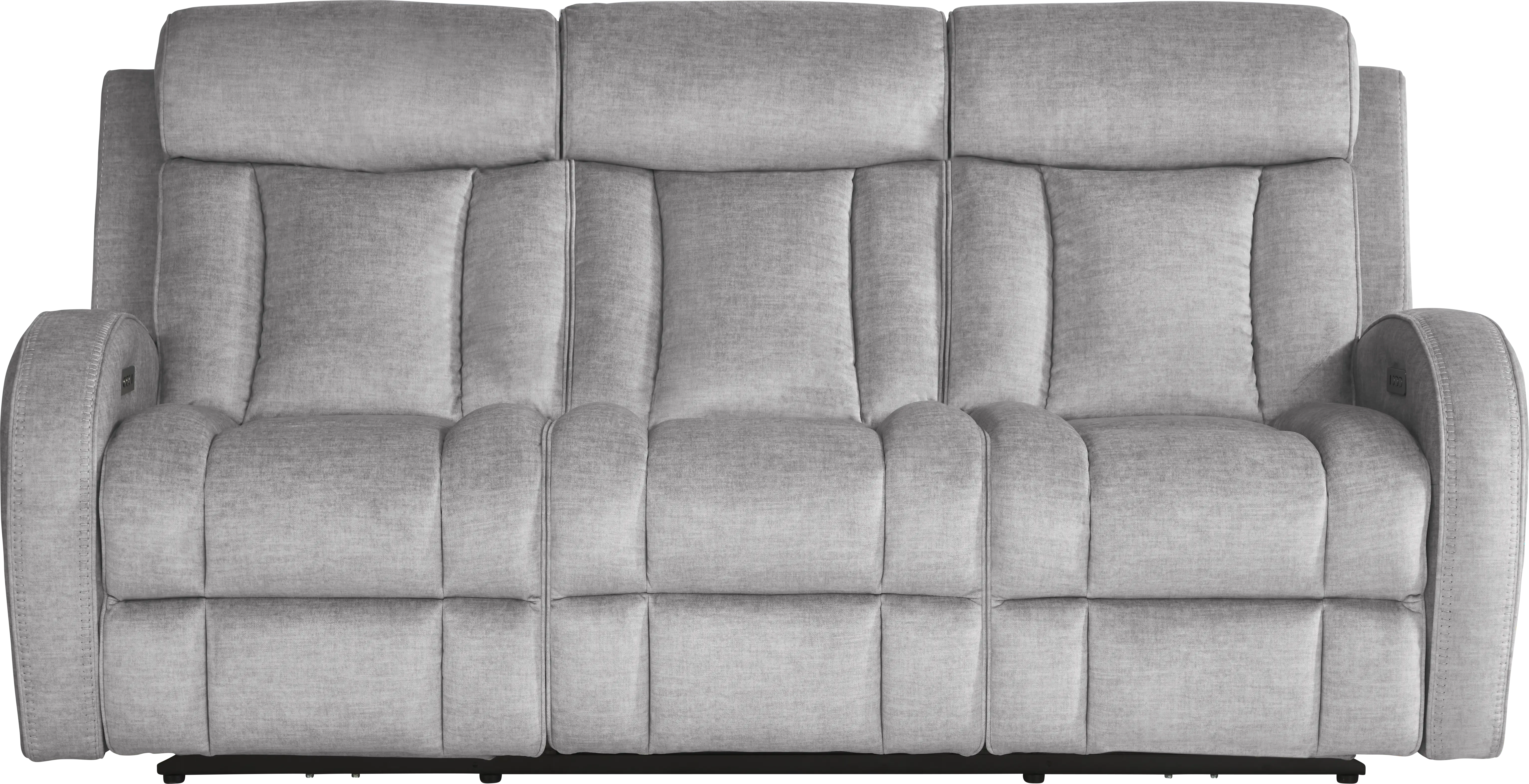 Copperfield Gray 7 Pc Dual Power Reclining Living Room - Thumbnail - Image 4