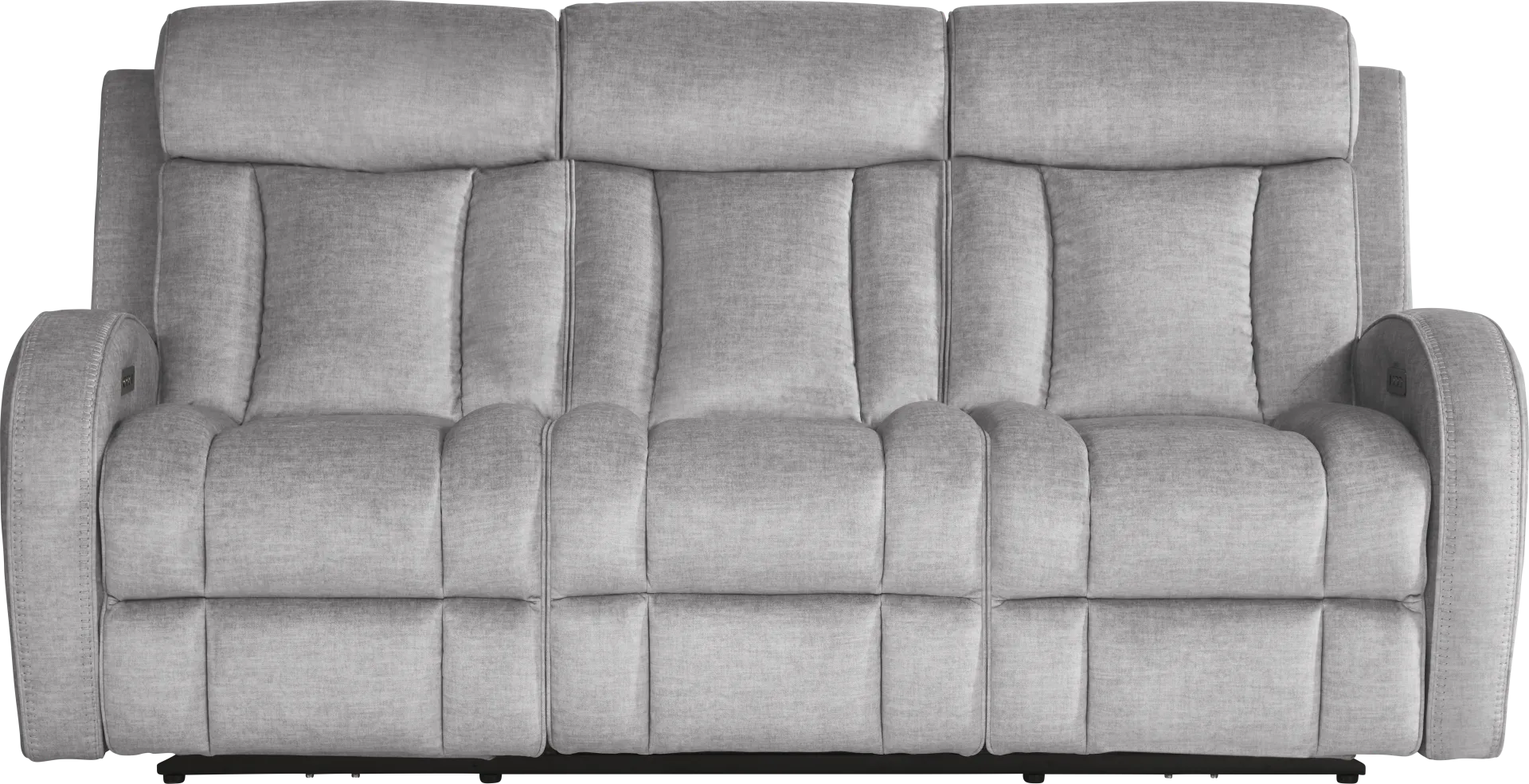 Copperfield Gray Dual Power Reclining Sofa - Image 2