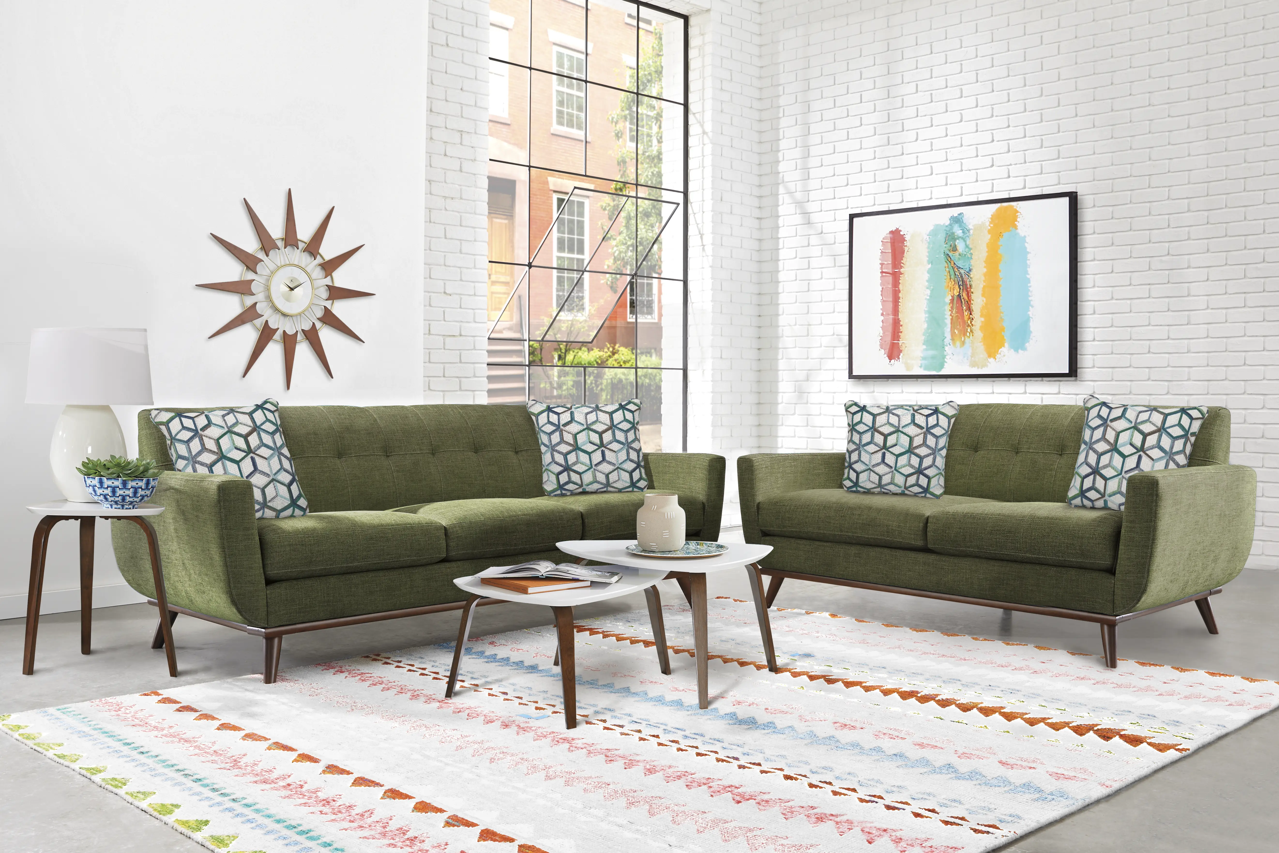 East Side Avocado 7 Pc Living Room - Thumbnail - Image 1