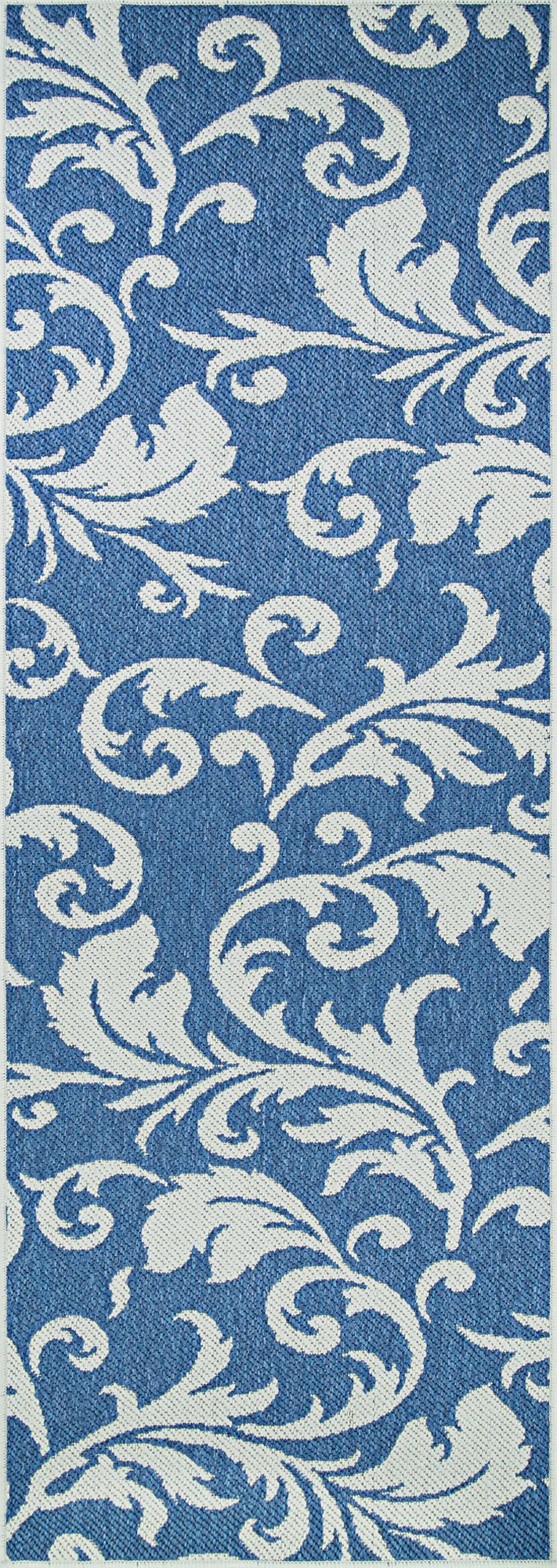 Analiz Blue 2'3 x 7'10 Indoor/Outdoor Runner Rug - Thumbnail - Image 1