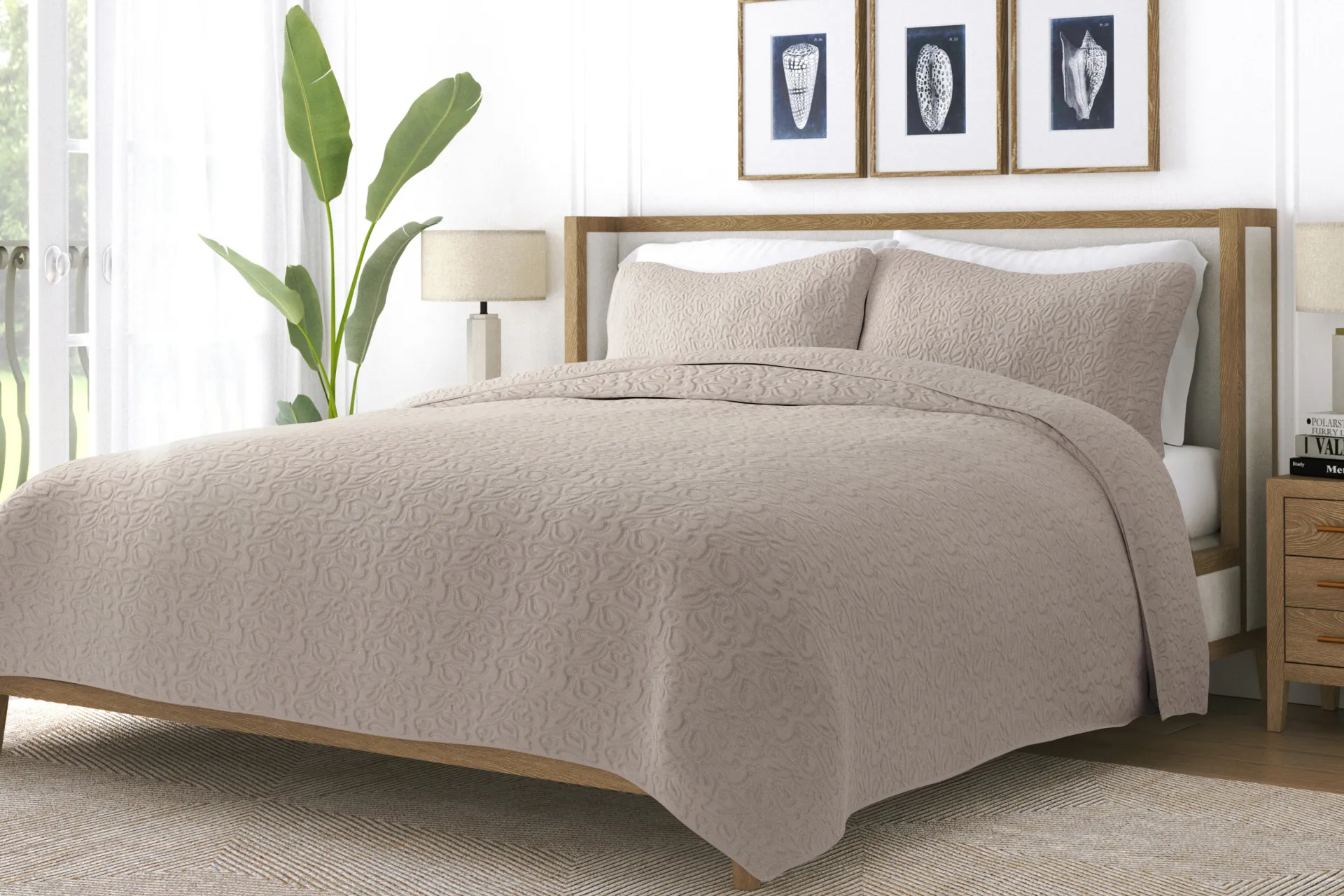 Goldhorn Brown 2 Pc Twin Quilt Set - Image 1