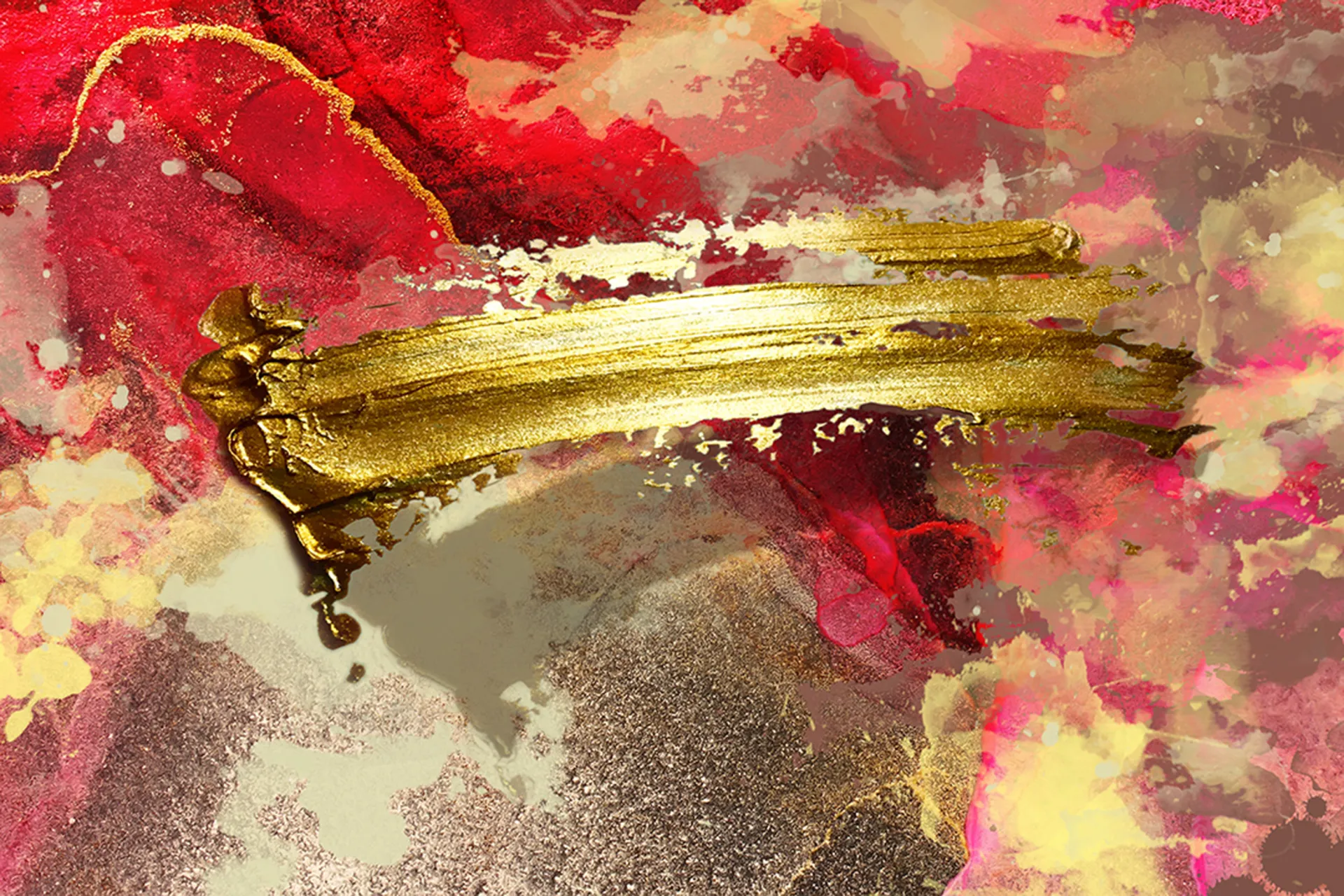 Gauvin Red Artwork - Image 1