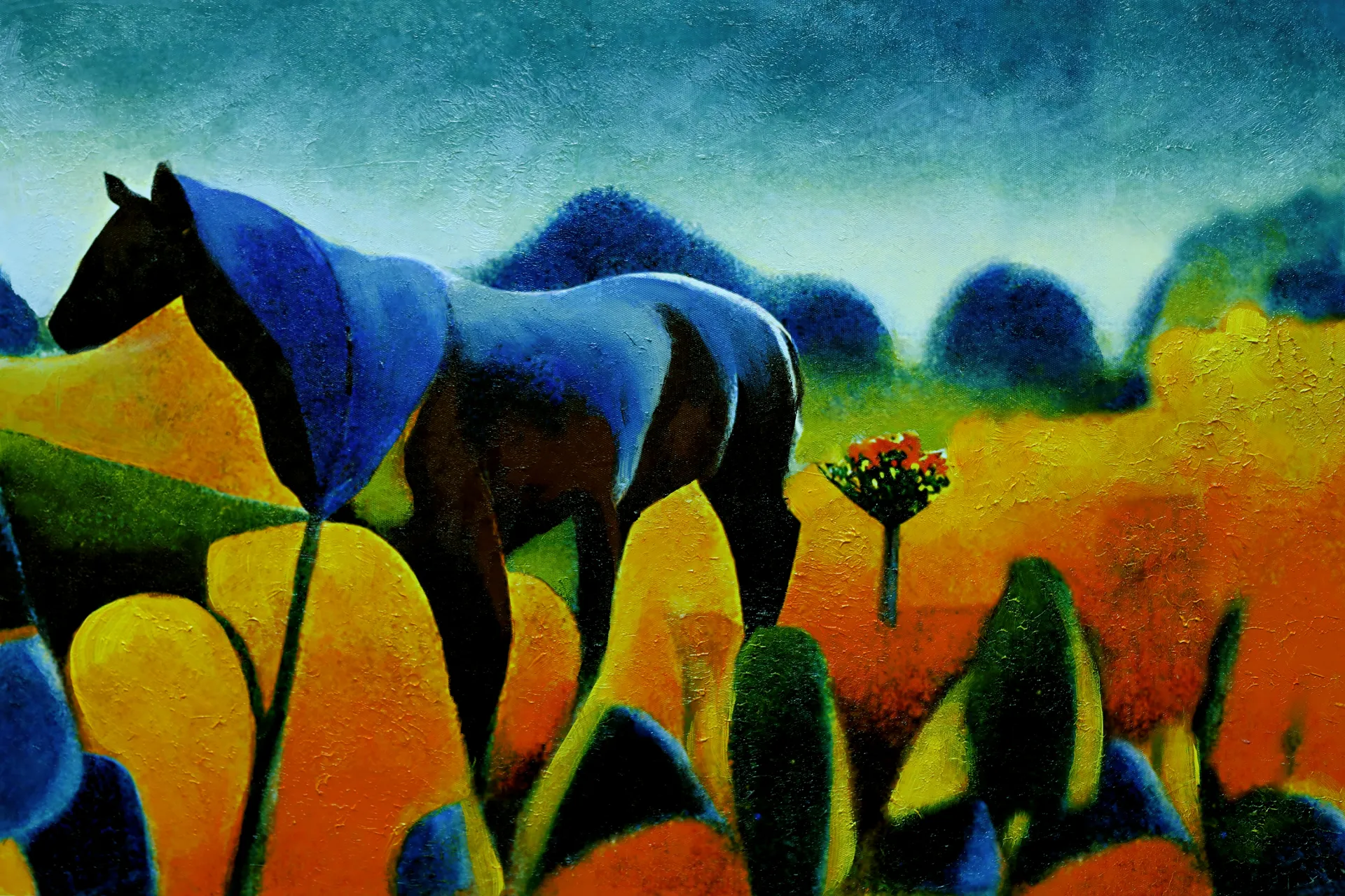 Claypool I Orange Artwork - Image 1