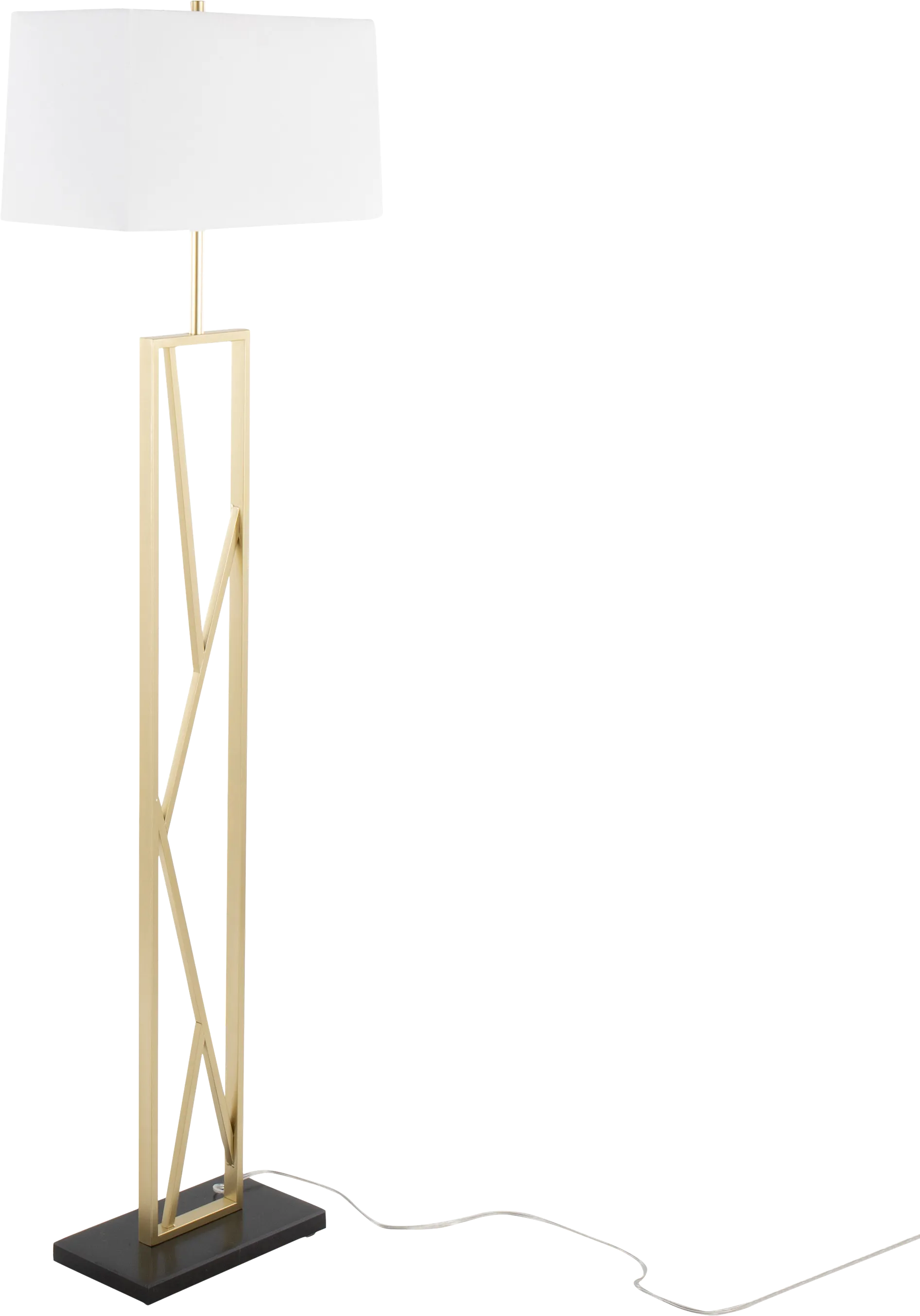 Haver Post Gold Floor Lamp - Thumbnail - Image 1