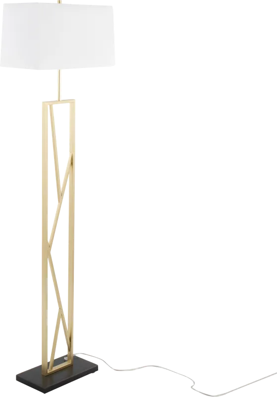 Haver Post Gold Floor Lamp