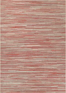 Alassio Red 7'6 x 10'9 Indoor/Outdoor Rug