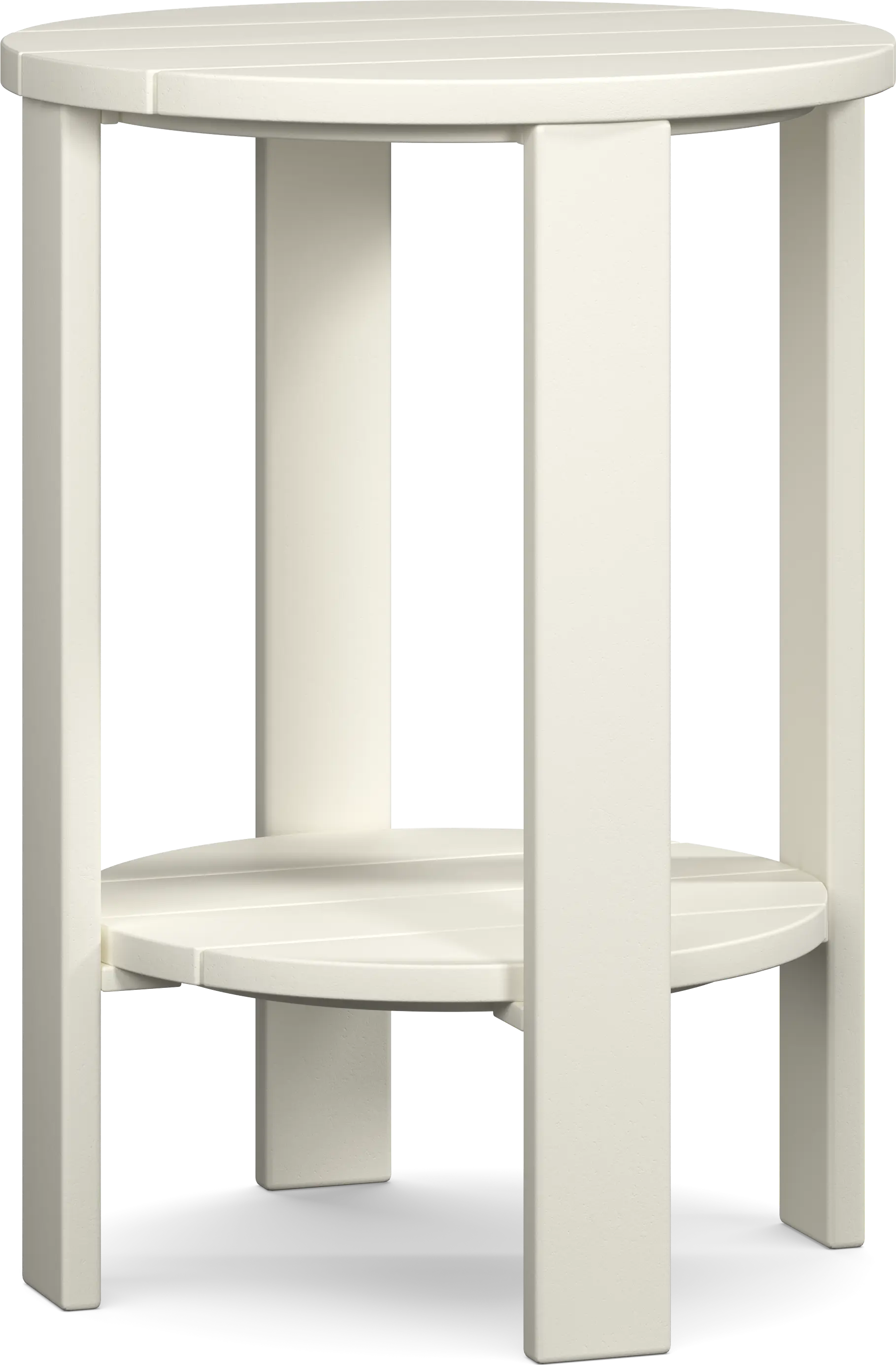 Addy White Outdoor Balcony Side Table