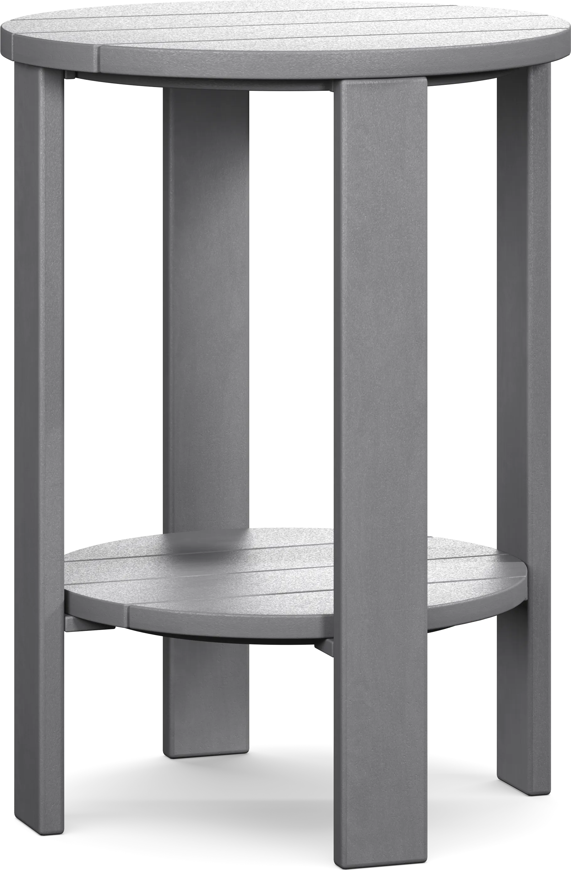 Addy Gray Outdoor Balcony Side Table - Thumbnail - Image 1