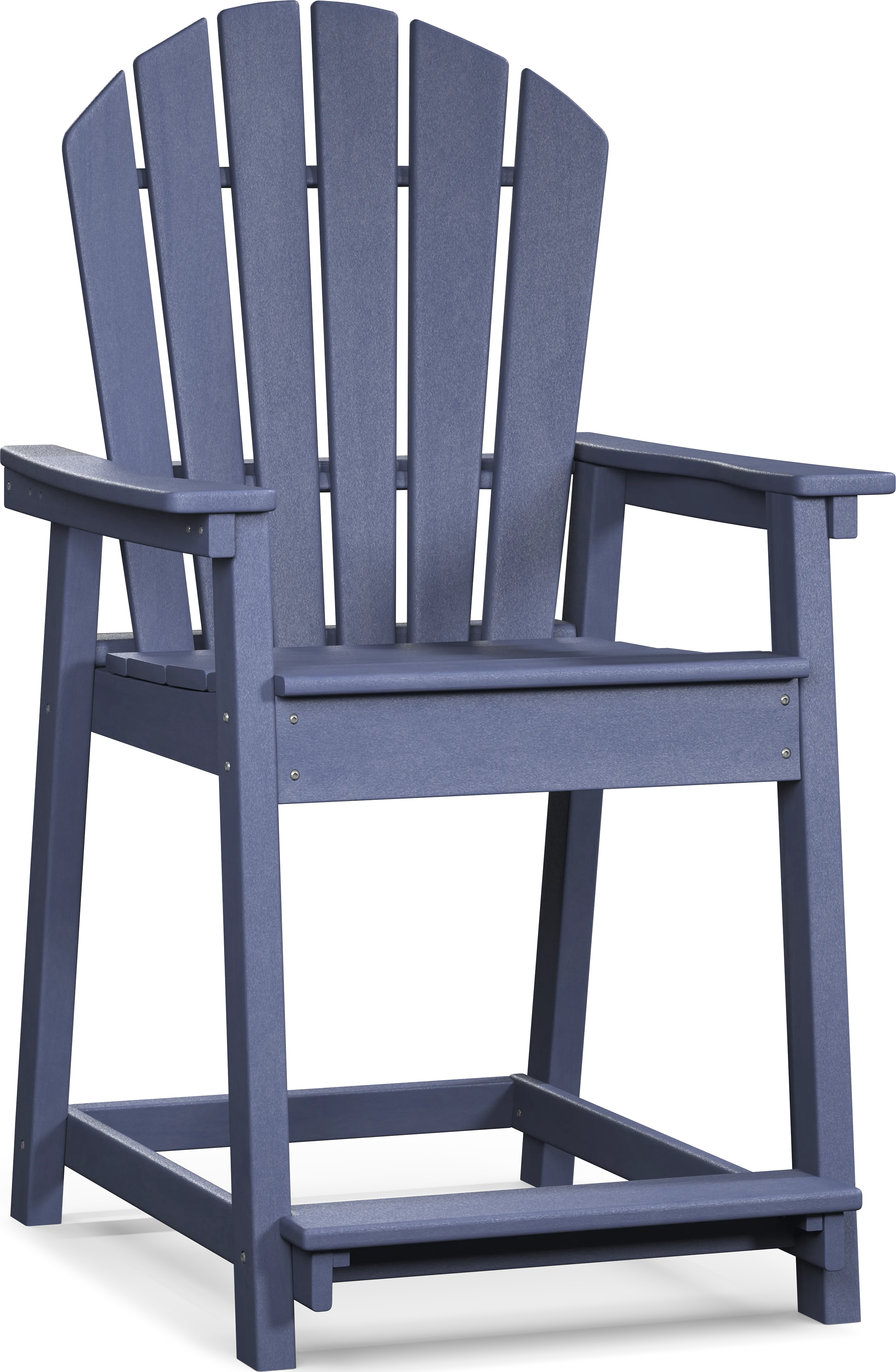 Addy Navy Outdoor Balcony Adirondack Stool - Thumbnail - Image 1