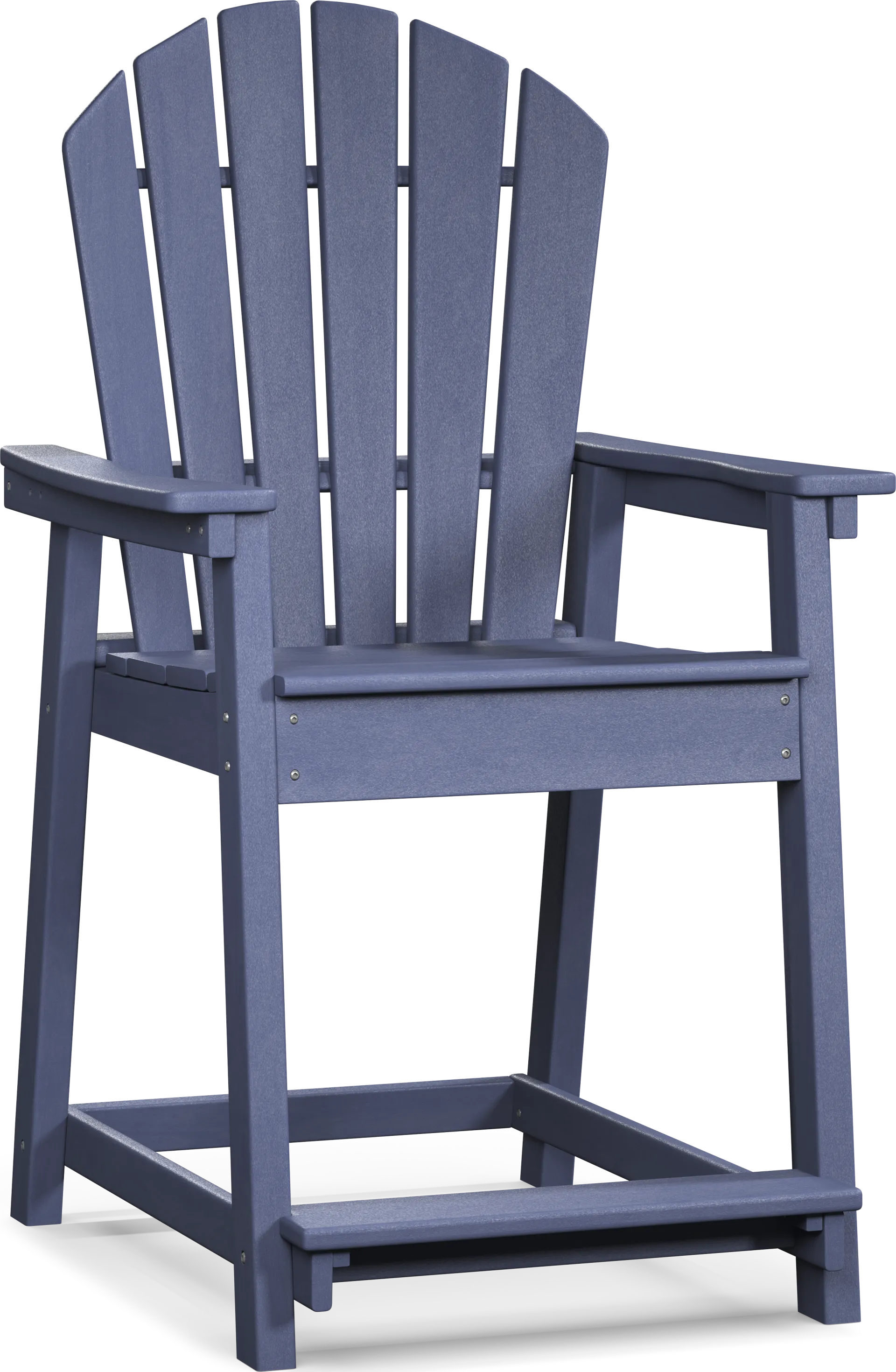 Addy Navy Outdoor Balcony Adirondack Stool - Image 1