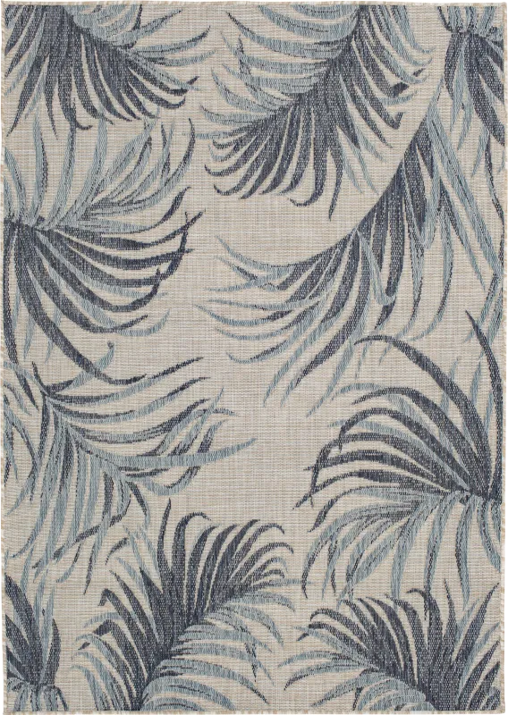 Bethune Shores Dark Blue 7'10 x 9'10 Indoor/Outdoor Rug