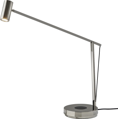 Patsy Post Nickel Lamp