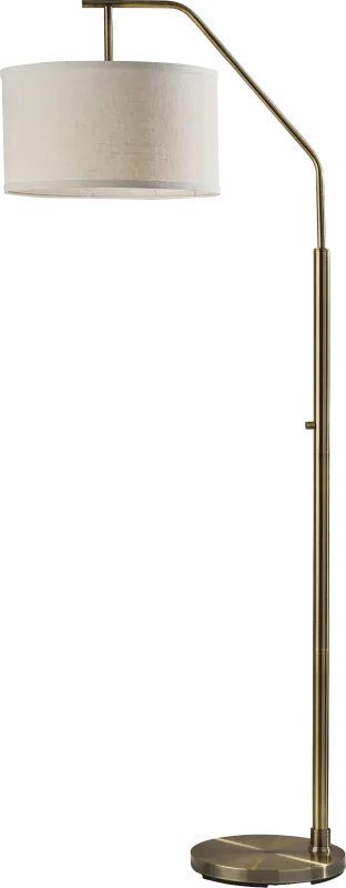 Islamorada Street Brass Floor Lamp