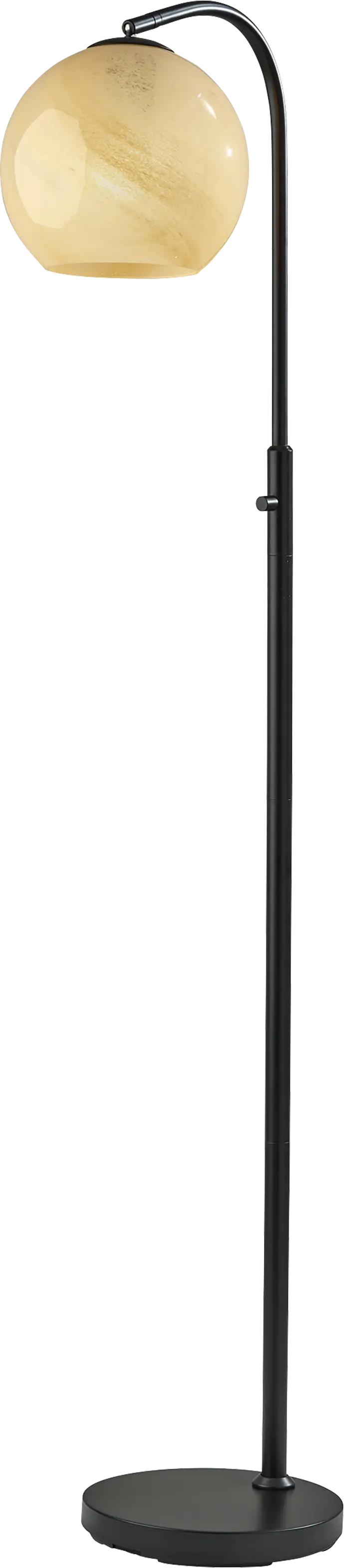 Iliad Post Black Floor Lamp